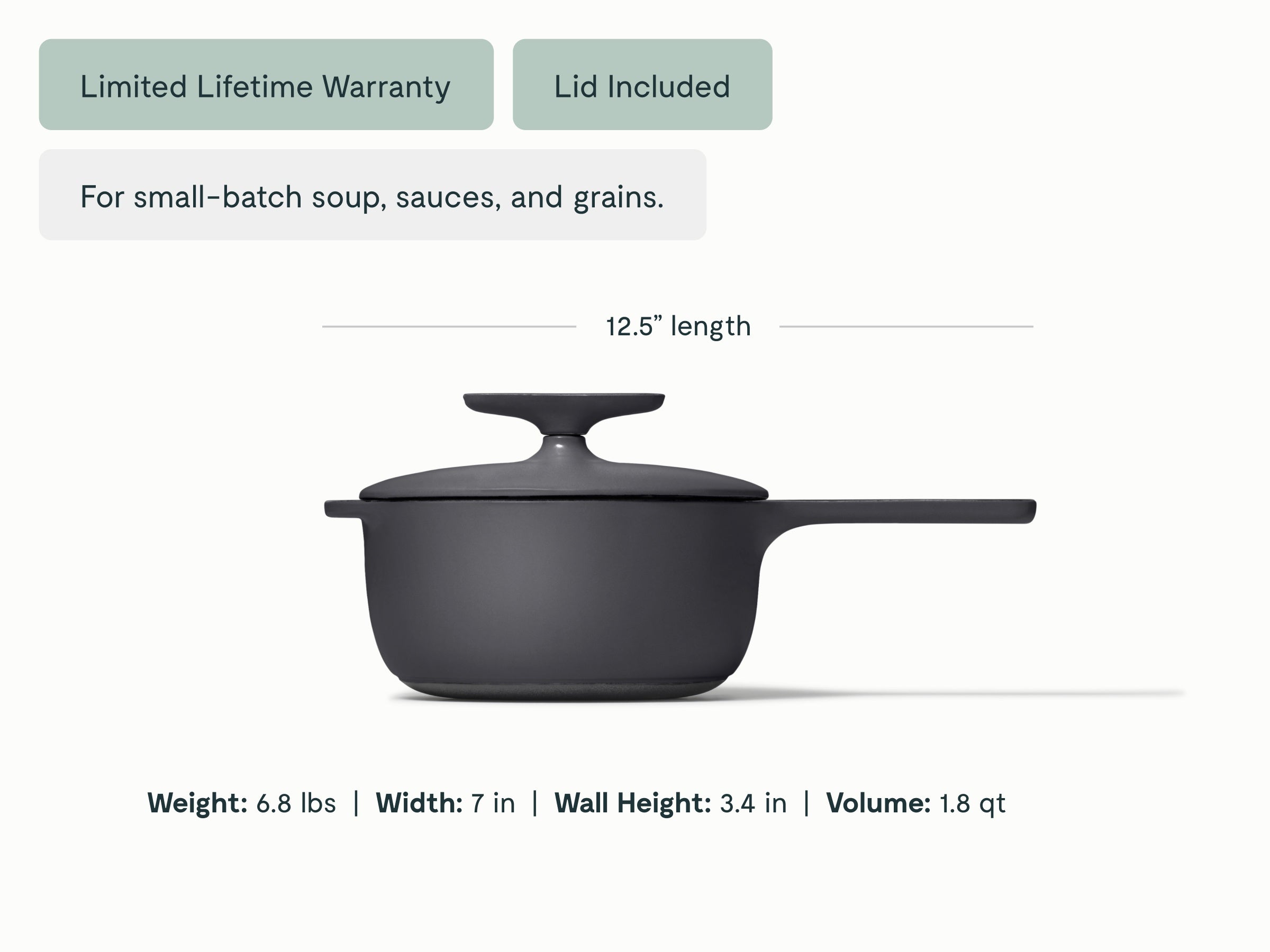 Cast Iron Mini Sauce with Lid - Image 15