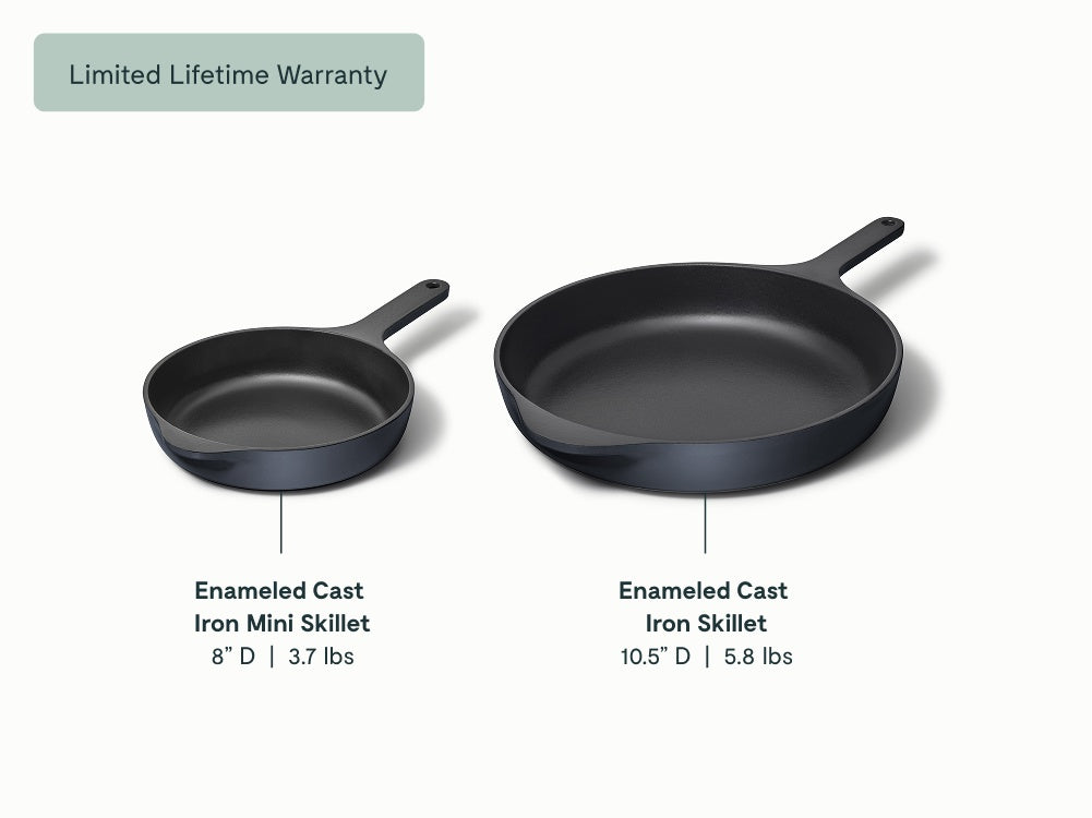 Enameled Cast Iron Skillet Duo - Image 8