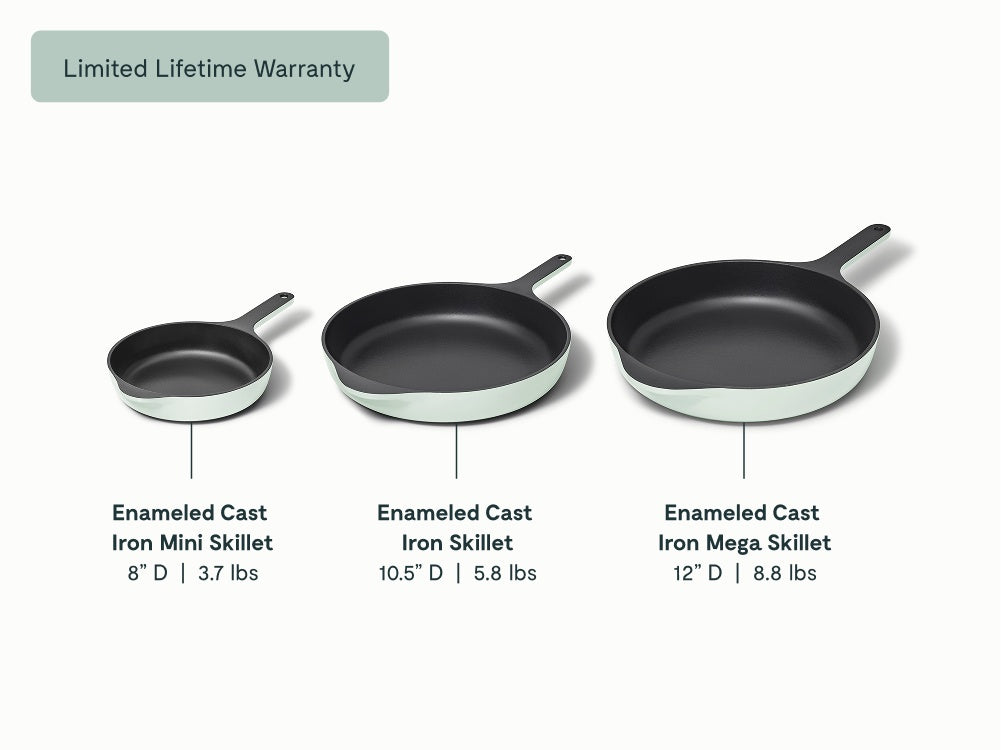 Enameled Cast Iron Skillet Trio - Image 14
