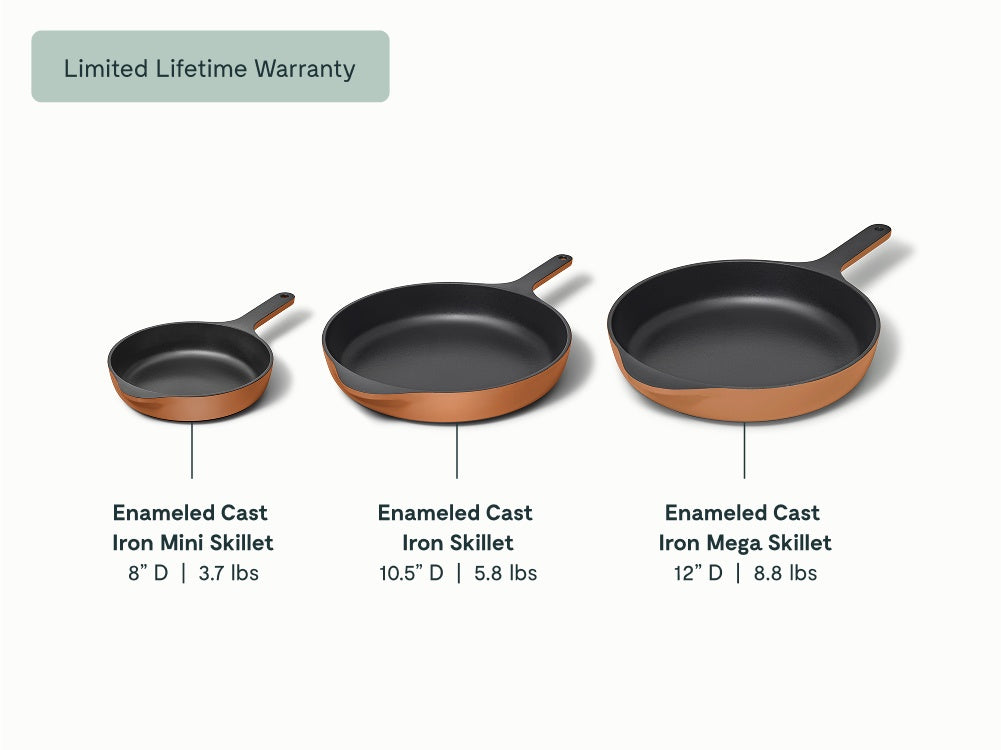 Enameled Cast Iron Skillet Trio - Image 16